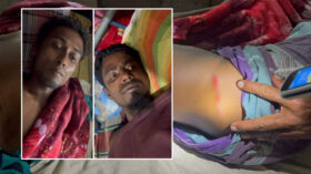 বাউফলে আ’লীগ অফিস নির্মাণে বাধা: দুজনকে কুপিয়ে জখম