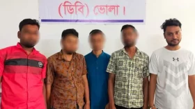 ভোলায় জুয়ার আসরে ডিবির অভিযান, গ্রেপ্তার ৫