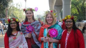 পহেলা বৈশাখ ও বাংলা নববর্ষের উচ্ছাস ছুঁয়েছে বিদেশিদেরও