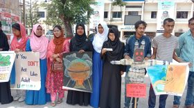 বিশ্ব পরিবেশ দিবসে ঝালকাঠিতে ক্লাইমেট স্টাইক