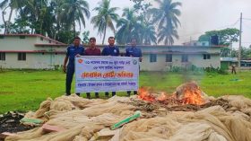 কাউখালীতে লক্ষাধিক টাকার অবৈধ জাল উদ্ধার