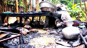 লালমোহনে অগ্নিকান্ডে বসতঘরে পুড়ে মরলেন বৃদ্ধা