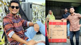 অসহায় মায়েদের ফ্রিজ উপহার দিলেন তাসরিফ