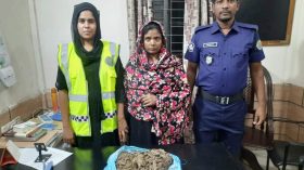 মঠবাড়িয়ায় গাঁজাসহ নারী মাদক কারবারি গ্রেপ্তার