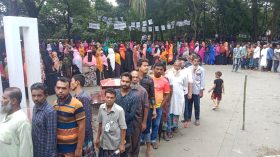 চলছে পোনাবালিয়া ইউনিয়নে ভোট গ্রহণ