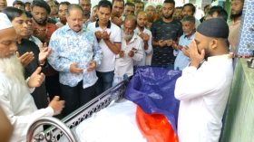 শ্রমিকদল নেতা নুরে আলমের মৃত্যু শোকাহত পরিবারের পাশে সরোয়ার