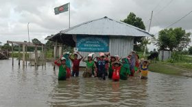 দশমিনায় দুটি বিদ্যালয় জোঁয়ারে ডুবে ভাঁটায় জাগে