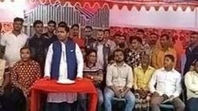 কেন্দ্রীয় যুবলীগ নেতার বাউফলে পুজামন্ডপ পরিদর্শন