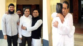 দায়িত্বগ্রহণ অনুষ্ঠানে আমন্ত্রণ জানাতে বড় ভাইয়ের বাড়িতে খোকন সেরনিয়াবাত