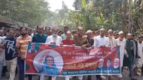 বিএনপি জামায়াতের সন্ত্রাস, নৈরাজ্য, অগ্নিসংযোগ ও অবরোধের প্রতিবাদে আ.লীগের বিক্ষোভ 