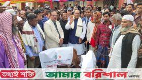 কলাপাড়ায় জেলেদের মাঝে জাল ও গরু বিতরণ