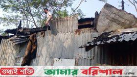 কলাপাড়ায় অগ্নিকান্ডে পুড়ে ছাই এক জেলের বসত ঘর