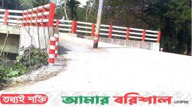 আমতলীতে সেতুর প্রবেশমুখে বৈদ্যুতিক খুঁটি