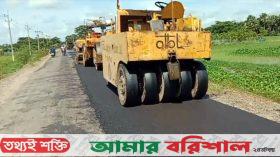 এক যুগ পর কুয়াকাটা সড়কের সংস্কারের কাজ শুরু