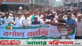 বরিশালে বিপ্লব ও সংহতি দিবস উপলক্ষে বিএনপির র‌্যালি