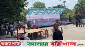 যমুনার সামনে তৈরি হচ্ছে আ.লীগ নিষিদ্ধের মঞ্চ