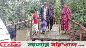 বাউফলে ছাত্রদলের উদ্দোগে সেতু মেরামত