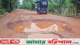 বরগুনায় বরাদ্দের অভাবে ক্ষত বাড়ছে সড়কের, এলাকাবাসীর ভোগান্তি