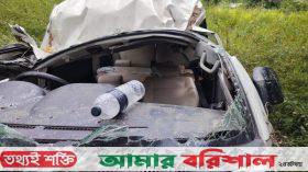 উজিরপুরে মাইক্রোবাস নিয়ন্ত্রণ হারিয়ে খাদে, চালকসহ আহত অন্তত ৫