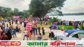 প্রথমবারের মত সন্ধ্যা নদীতে নৌকা বাইচ, উপচে পড়া ভিড় দর্শকের