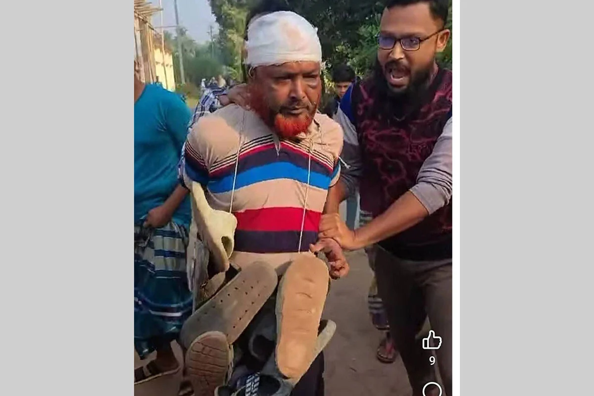 নাতবউকে ধর্ষণের অভিযোগে বিএনপি নেতাকে জুতাপেটা