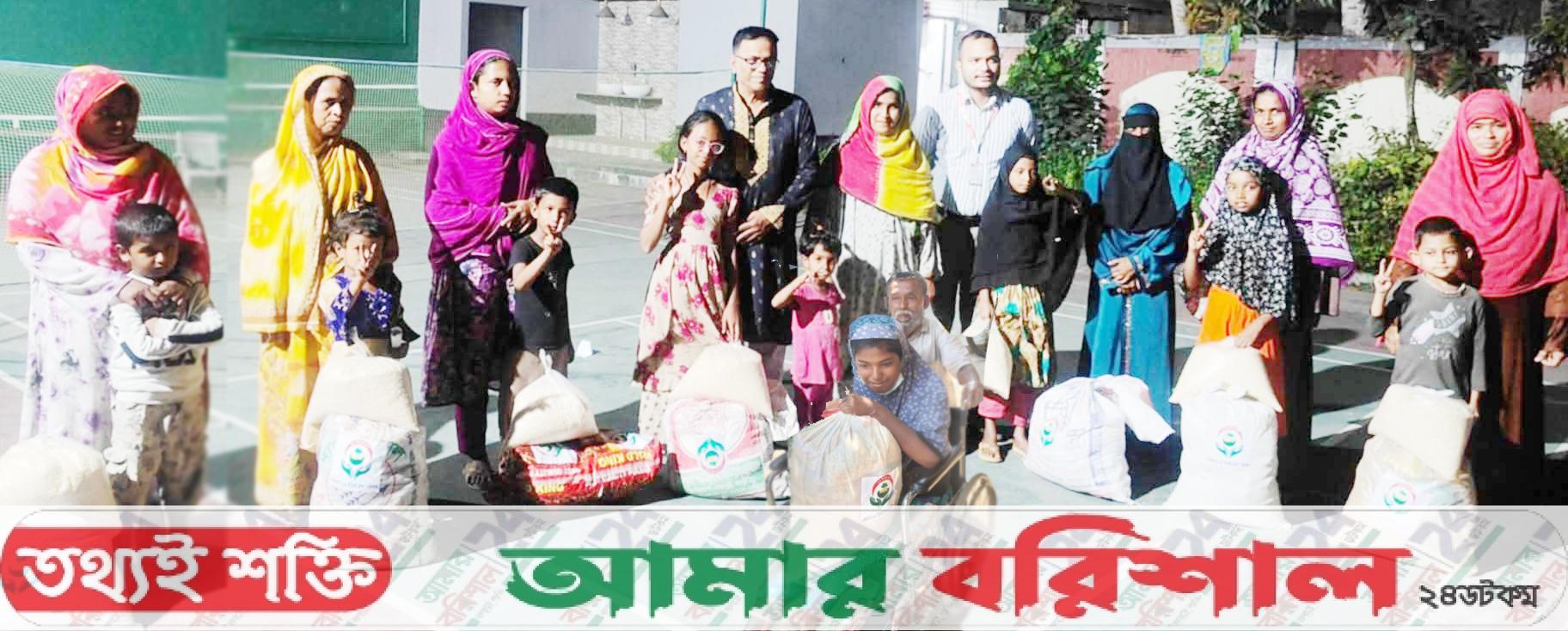 বরিশালে দুস্থদের মাঝে ‘৪৮ ইভেন্ট গ্রুপ’ এর ঈদ উপহার