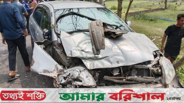 ঝালকাঠিতে প্রাইভেটকার–ইজিবাইকের সংঘর্ষ : শিশুসহ আহত ৩
