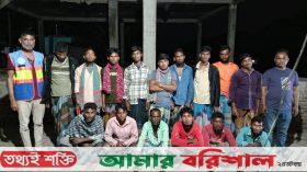 মেঘনায় ২৪ ঘন্টার অভিযানে ৩০ জেলে আটক