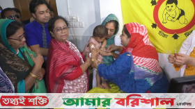 বরিশালে শুরু হয়েছে হাম রুবেলা টিকাদান ক্যাম্পেইন