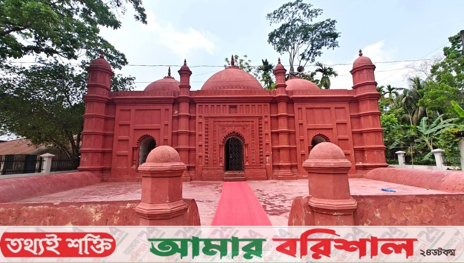 বরিশালের ঐতিহাসিক পোড়ামাটি দিয়ে তৈরি কমলাপুর জামে মসজিদ