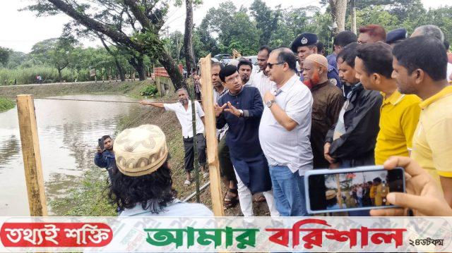 গৌরনদীতে আসছেন প্রধানমন্ত্রী অনুষ্ঠানস্থল পরিদর্শনে তথ্যমন্ত্রী