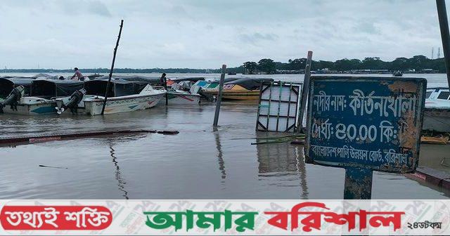 বিপৎসীমার ওপরে বরিশালের ৮ নদীর পানি