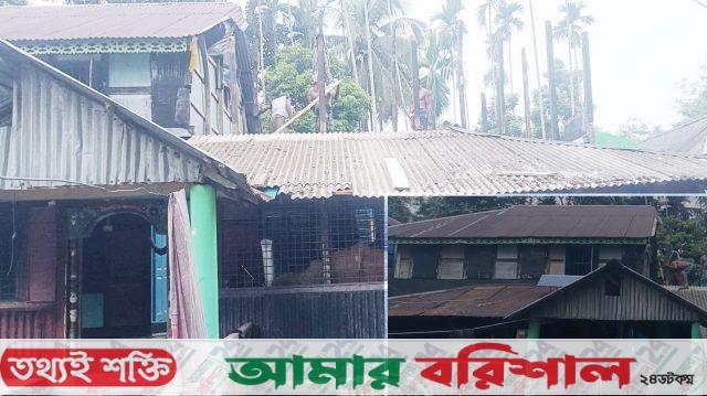 মির্জাগঞ্জে ভাইকে না জানিয়ে পৈতৃক বসতঘর কাটার অভিযোগ